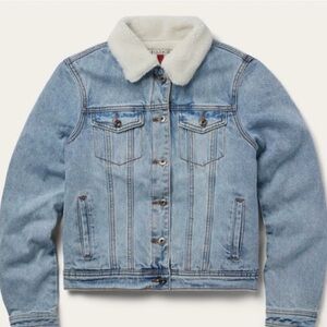 Old Navy Light Blue Denim Jacket with White Collar